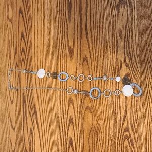 Lia Sophia Blue Silver Necklace